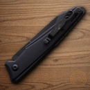 Bear & Son Auto Bold Action XV Folding Knife 3" 14C28N Sandvik Steel Blade Black Aluminum Handle