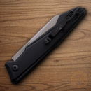 Bear & Son Auto Bold Action XV Folding Knife 3" 14C28N Sandvik Steel Blade Black Aluminum Handle