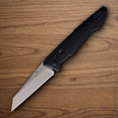 Bear & Son Auto Bold Action XV Folding Knife 3" 14C28N Sandvik Steel Blade Black Aluminum Handle