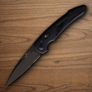 Bear & Son Auto Bold Action XVI Folding Knife 3" 14C28N Sandvik Steel Blade Black Aluminum Handle