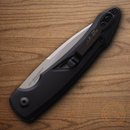 Bear & Son Auto Action XVI Folding Knife 3" 14C28N Sandvik Steel Blade Black Aluminum Handle