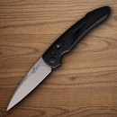 Bear & Son Auto Action XVI Folding Knife 3" 14C28N Sandvik Steel Blade Black Aluminum Handle