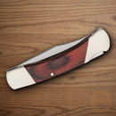 Bear & Son Lockback Folding Knife Stainless Steel Blade Rosewood  Handle