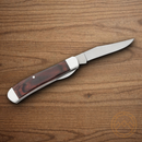 Bear & Son Mini Trapper Folding Knife 2" High Carbon Steel Blade Rosewood Handle