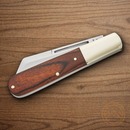 Bear & Son Large Barlow Folding Knife 3" High Carbon Steel Blade Rosewood Handle