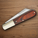 Bear & Son Large Barlow Folding Knife 3" High Carbon Steel Blade Rosewood Handle