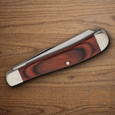 Bear & Son Slimline Trapper Pocket Knife Stainless Steel Blade Rosewood Handle