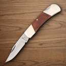 Bear & Son Lockback Folding Knife Stainless Steel Blade Rosewood Handle
