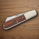 Bear & Son Large Barlow Pocket Knife 440 Steel Blade Rosewood Handle