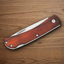 Bear & Son Small Lockback Folding Knife 2.63" Stainless Steel Blade Rosewood Handle