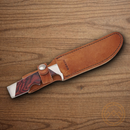 Bear & Son Trophy Hunter Fixed Knife 5" Stainless Steel Blade Rosewood Handle