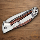 Bear & Son Auto Lockback Folding Knife 2.75" High Carbon Steel Blade Rosewood Handle