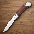 Bear & Son Crossbar Lock Folding Knife 4" Stainless Steel Blade Rosewood Handle