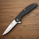 Bear & Son Slim Linerlock Folding Knife 2.75" S35VN Steel Blade Carbon Fiber Handle