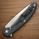 Bear & Son Slim Titanium Folding Knife 2.75" S35VN Steel Blade Black Titanium Handle