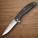 Bear & Son Slim Titanium Folding Knife 2.75" S35VN Steel Blade Black Titanium Handle