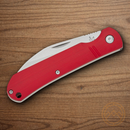 Bear & Son Wharncliffe Folding Knife 3.25" D2 Tool Steel Blade Red G10 Handle