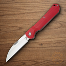Bear & Son Wharncliffe Folding Knife 3.25" D2 Tool Steel Blade Red G10 Handle
