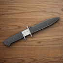 Bear & Son Subhilt Fighter Fixed Knife 6" D2 Tool Steel Blade White/Black Bone/G10 Handle