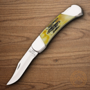 Bear & Son Lockback Folding Knife 2.5" Stainless Steel Blade Jigged Stag Bone Handle