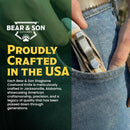 Bear & Son Cowhand Folding Knife 2.75" Stainless Steel Blade India Stag Bone Handle