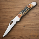 Bear & Son Cowhand Folding Knife 2.75" Stainless Steel Blade India Stag Bone Handle