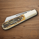 Bear & Son Large Barlow Folding Knife High Carbon Steel Blade India Stag Bone Handle