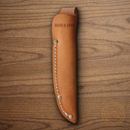 Bear & Son Fixed Knife 3.13" Damascus Steel Blade India Stag Bone Handle