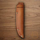 Bear & Son Small Hunter Fixed Knife 3" Stainless Steel Blade India Stag Bone Handle