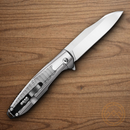 Bear & Son Linerlock Folding Knife 3.25" 440 Steel Blade Stainless Handle