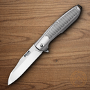 Bear & Son Linerlock Folding Knife 3.25" 440 Steel Blade Stainless Handle