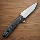 Bear & Son Sideliner Folding Knife 3.5" 440 Steel Blade Black Aluminum Handle