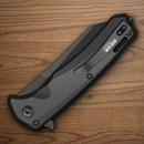 Bear & Son Sideliner Folding Knife 3.5" 440 Steel Blade Black Aluminum Handle
