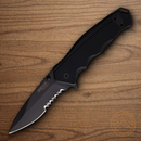 Bear & Son Sideliner Folding Knife 3.5" 440 Steel Blade Black G10 Handle