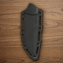 Bear & Son Fixed Knife 3.63" 440 Steel Blade Black Kraton Handle