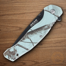 Bear & Son Brisk 2.0 Folding Knife 3.5" 440 Steel Blade Stainless Handle