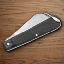 Bear & Son Electrician Pocket Knife Stainless Steel Blade Black Delrin Handle