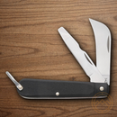 Bear & Son Electrician Pocket Knife Stainless Steel Blade Black Delrin Handle