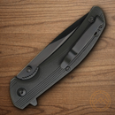 Bear & Son Sideliner Folding Knife 3.75" 440 Steel Blade Black Zytel Handle