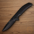 Bear & Son Sideliner Folding Knife 3.5" Stainless Steel Blade Black Zytel Handle