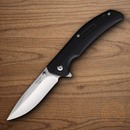 Bear & Son Sideliner Linerlock Folding Knife 3.5" Stainless Steel Blade Black Zytel Handle
