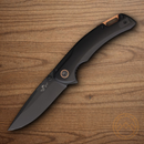 Bear & Son Loadout I Folding Knife 3.5" 14C28N Sandvik Steel Blade Black Aluminum Handle