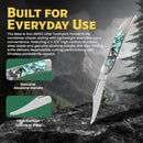 Bear & Son Little Toothpick Folding Knife 440 Steel Blade Abalone Handle