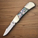 Bear & Son Executive Folding Knife 2.13" Stainless Steel Blade Abalone Handle