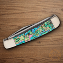 Bear & Son Little Trapper Pocket Knife Stainless Steel Blade Abalone Handle