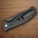 Bear & Son Auto Bold Action XI Folding Knife 3.25" 14C28N Sandvik Steel Blade Black G10 Handle.