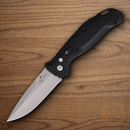 Bear & Son Auto Bold Action XI Folding Knife 3.25" 14C28N Sandvik Steel Blade Black G10 Handle