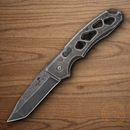 Bear & Son Auto Bold Action XII Folding Knife 2.88" 154CM Steel Blade Black Titanium Handle