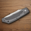 Bear & Son Auto Incognito II Folding Knife 2.5" D2 Tool Steel Blade Gray Stainless Handle