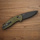 Bear & Son Auto Katakt I Folding Knife 3.38" Bohler M390 Steel Blade OD Green G10 Handle